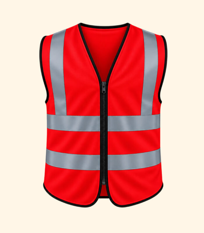 Reflector Jackets (With Zip) Double Strip